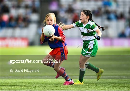 Allianz Cumann na mBunscol Half Time Game Dublin v Cork - GAA Football All-Ireland Senior Championship Quarter-Final