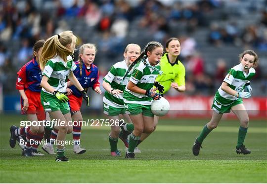 Allianz Cumann na mBunscol Half Time Game Dublin v Cork - GAA Football All-Ireland Senior Championship Quarter-Final