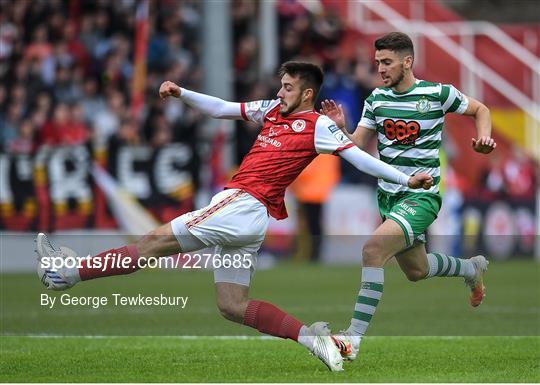 St Patrick's Athletic v Shamrock Rovers - SSE Airtricity League Premier Division St Patrick's Athletic v Shamrock Rovers - SSE Airtricity League Premier Division