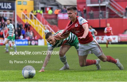 St Patrick's Athletic v Shamrock Rovers - SSE Airtricity League Premier Division St Patrick's Athletic v Shamrock Rovers - SSE Airtricity League Premier Division