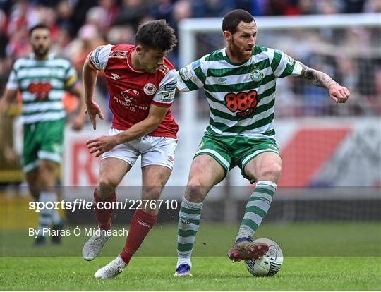 St Patrick's Athletic v Shamrock Rovers - SSE Airtricity League Premier Division St Patrick's Athletic v Shamrock Rovers - SSE Airtricity League Premier Division