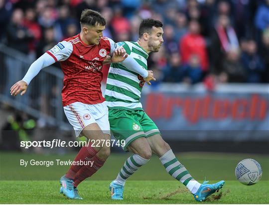 St Patrick's Athletic v Shamrock Rovers - SSE Airtricity League Premier Division St Patrick's Athletic v Shamrock Rovers - SSE Airtricity League Premier Division