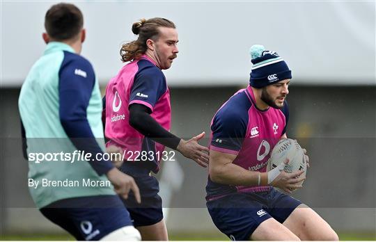 Ireland Rugby Squad Training and Media Conference