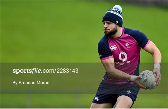 Ireland Rugby Squad Training and Media Conference