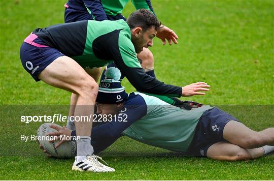 Ireland Rugby Squad Training and Media Conference