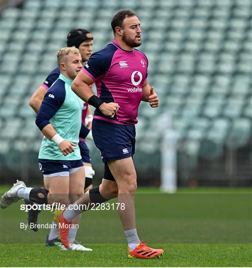 Ireland Rugby Squad Training and Media Conference