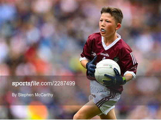 INTO Cumann na mBunscol GAA Respect Exhibition Go Games at Galway v Derry - GAA Football All-Ireland Senior Championship Semi-Final