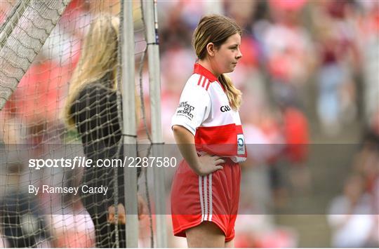 INTO Cumann na mBunscol GAA Respect Exhibition Go Games at Galway v Derry - GAA Football All-Ireland Senior Championship Semi-Final