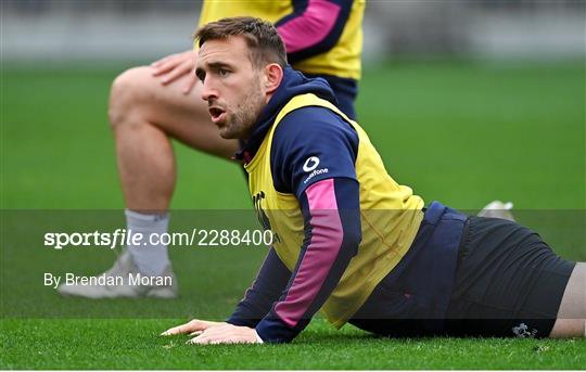 Ireland Rugby Squad Training and Media Conference