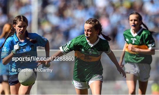 INTO Cumann na mBunscol GAA Respect Exhibition Go Games at Dublin v Kerry - GAA Football All-Ireland Senior Championship Semi-Final INTO Cumann na mBunscol GAA Respect Exhibition Go Games at Dublin v Kerry - GAA Football All-Ireland Senior Championship Semi-Final