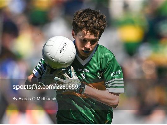 INTO Cumann na mBunscol GAA Respect Exhibition Go Games at Dublin v Kerry - GAA Football All-Ireland Senior Championship Semi-Final INTO Cumann na mBunscol GAA Respect Exhibition Go Games at Dublin v Kerry - GAA Football All-Ireland Senior Championship Semi-Final