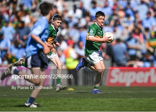 INTO Cumann na mBunscol GAA Respect Exhibition Go Games at Dublin v Kerry - GAA Football All-Ireland Senior Championship Semi-Final INTO Cumann na mBunscol GAA Respect Exhibition Go Games at Dublin v Kerry - GAA Football All-Ireland Senior Championship Semi-Final