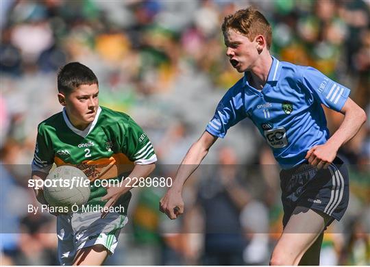 INTO Cumann na mBunscol GAA Respect Exhibition Go Games at Dublin v Kerry - GAA Football All-Ireland Senior Championship Semi-Final INTO Cumann na mBunscol GAA Respect Exhibition Go Games at Dublin v Kerry - GAA Football All-Ireland Senior Championship Semi-Final