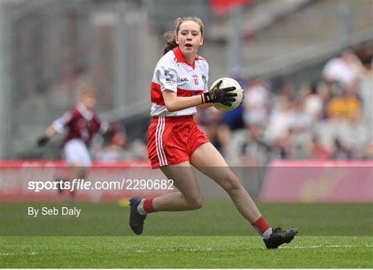 INTO Cumann na mBunscol GAA Respect Exhibition Go Games at Galway v Derry - GAA Football All-Ireland Senior Championship Semi-Final INTO Cumann na mBunscol GAA Respect Exhibition Go Games at Galway v Derry - GAA Football All-Ireland Senior Championship Semi-Final