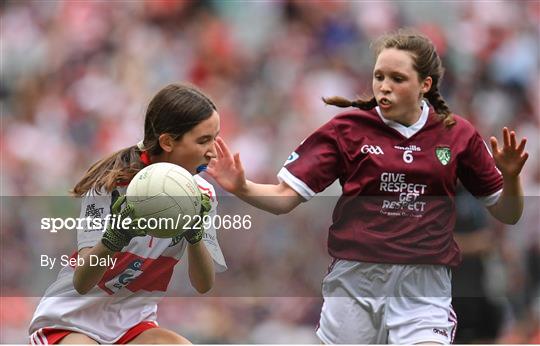 INTO Cumann na mBunscol GAA Respect Exhibition Go Games at Galway v Derry - GAA Football All-Ireland Senior Championship Semi-Final