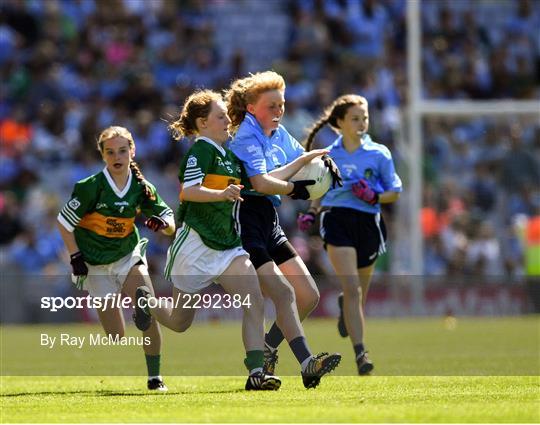 INTO Cumann na mBunscol GAA Respect Exhibition Go Games at Dublin v Kerry - GAA Football All-Ireland Senior Championship Semi-Final INTO Cumann na mBunscol GAA Respect Exhibition Go Games at Dublin v Kerry - GAA Football All-Ireland Senior Championship Semi-Final