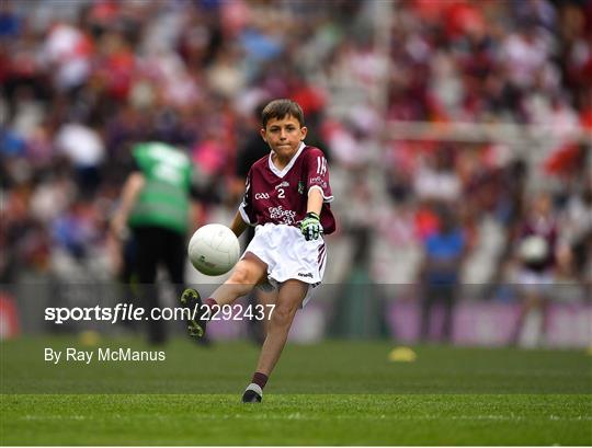 INTO Cumann na mBunscol GAA Respect Exhibition Go Games at Galway v Derry - GAA Football All-Ireland Senior Championship Semi-Final