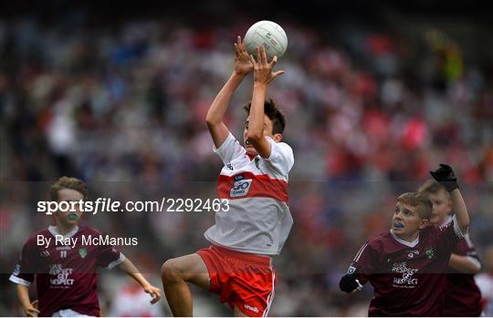 INTO Cumann na mBunscol GAA Respect Exhibition Go Games at Galway v Derry - GAA Football All-Ireland Senior Championship Semi-Final