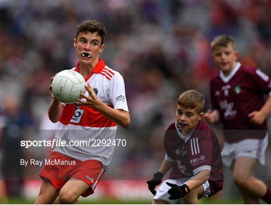 INTO Cumann na mBunscol GAA Respect Exhibition Go Games at Galway v Derry - GAA Football All-Ireland Senior Championship Semi-Final