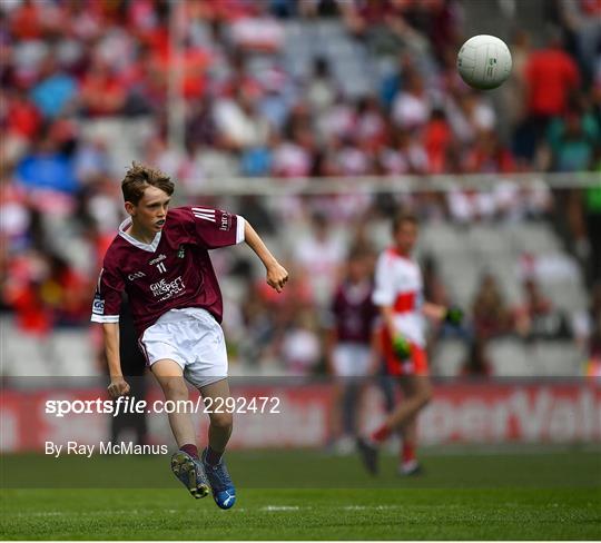 INTO Cumann na mBunscol GAA Respect Exhibition Go Games at Galway v Derry - GAA Football All-Ireland Senior Championship Semi-Final