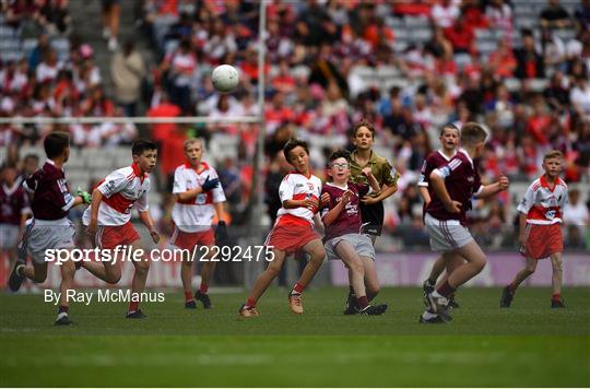 INTO Cumann na mBunscol GAA Respect Exhibition Go Games at Galway v Derry - GAA Football All-Ireland Senior Championship Semi-Final