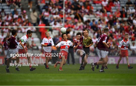 INTO Cumann na mBunscol GAA Respect Exhibition Go Games at Galway v Derry - GAA Football All-Ireland Senior Championship Semi-Final