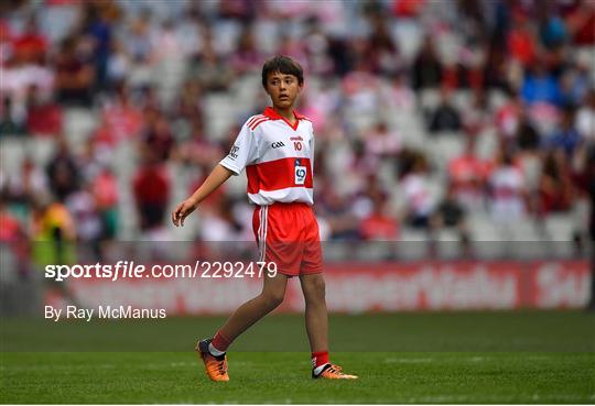 INTO Cumann na mBunscol GAA Respect Exhibition Go Games at Galway v Derry - GAA Football All-Ireland Senior Championship Semi-Final