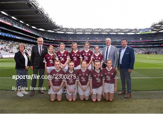 INTO Cumann na mBunscol GAA Respect Exhibition Go Games at GAA All-Ireland Senior Football Championship Final INTO Cumann na mBunscol GAA Respect Exhibition Go Games at GAA All-Ireland Senior Football Championship Final