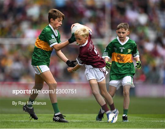 INTO Cumann na mBunscol GAA Respect Exhibition Go Games at GAA All-Ireland Senior Football Championship Final INTO Cumann na mBunscol GAA Respect Exhibition Go Games at GAA All-Ireland Senior Football Championship Final