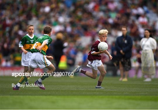 INTO Cumann na mBunscol GAA Respect Exhibition Go Games at GAA All-Ireland Senior Football Championship Final INTO Cumann na mBunscol GAA Respect Exhibition Go Games at GAA All-Ireland Senior Football Championship Final