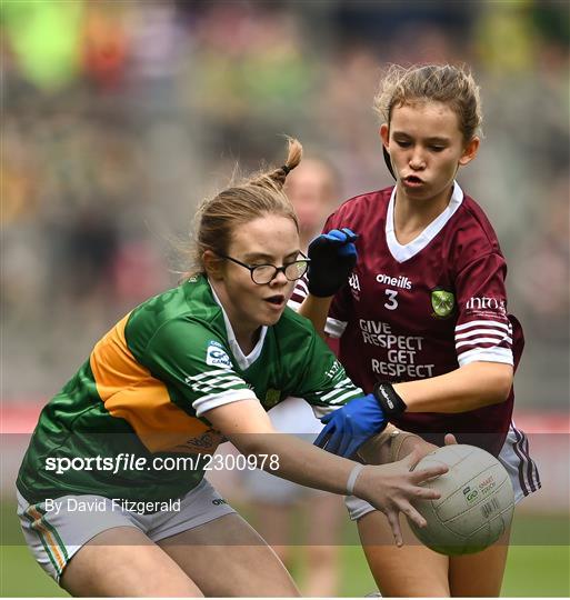 INTO Cumann na mBunscol GAA Respect Exhibition Go Games at GAA All-Ireland Senior Football Championship Final INTO Cumann na mBunscol GAA Respect Exhibition Go Games at GAA All-Ireland Senior Football Championship Final