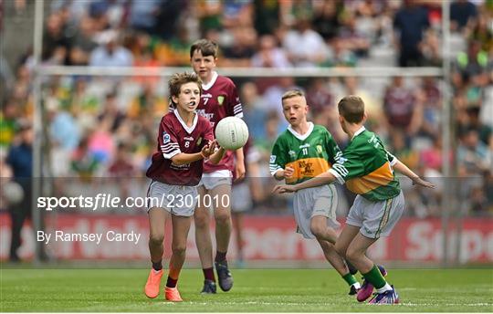 INTO Cumann na mBunscol GAA Respect Exhibition Go Games at GAA All-Ireland Senior Football Championship Final INTO Cumann na mBunscol GAA Respect Exhibition Go Games at GAA All-Ireland Senior Football Championship Final