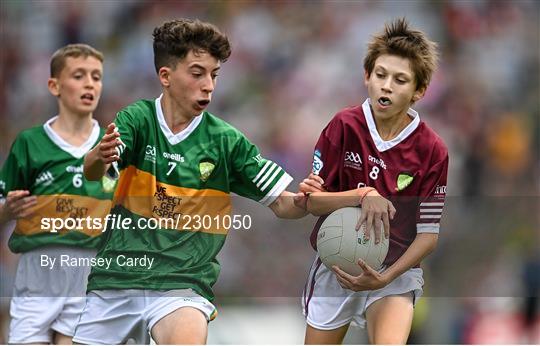 INTO Cumann na mBunscol GAA Respect Exhibition Go Games at GAA All-Ireland Senior Football Championship Final INTO Cumann na mBunscol GAA Respect Exhibition Go Games at GAA All-Ireland Senior Football Championship Final