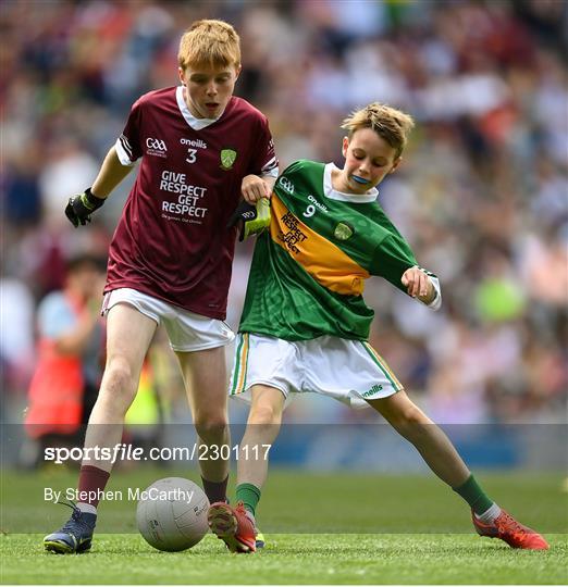 INTO Cumann na mBunscol GAA Respect Exhibition Go Games at GAA All-Ireland Senior Football Championship Final INTO Cumann na mBunscol GAA Respect Exhibition Go Games at GAA All-Ireland Senior Football Championship Final