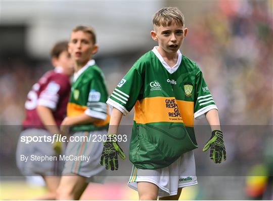 INTO Cumann na mBunscol GAA Respect Exhibition Go Games at GAA All-Ireland Senior Football Championship Final INTO Cumann na mBunscol GAA Respect Exhibition Go Games at GAA All-Ireland Senior Football Championship Final