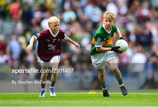 INTO Cumann na mBunscol GAA Respect Exhibition Go Games at GAA All-Ireland Senior Football Championship Final INTO Cumann na mBunscol GAA Respect Exhibition Go Games at GAA All-Ireland Senior Football Championship Final