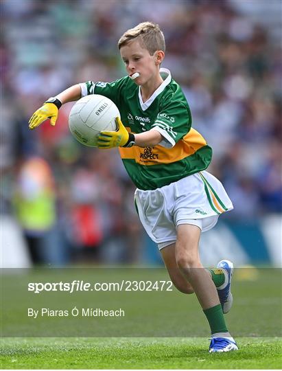 INTO Cumann na mBunscol GAA Respect Exhibition Go Games at GAA All-Ireland Senior Football Championship Final INTO Cumann na mBunscol GAA Respect Exhibition Go Games at GAA All-Ireland Senior Football Championship Final