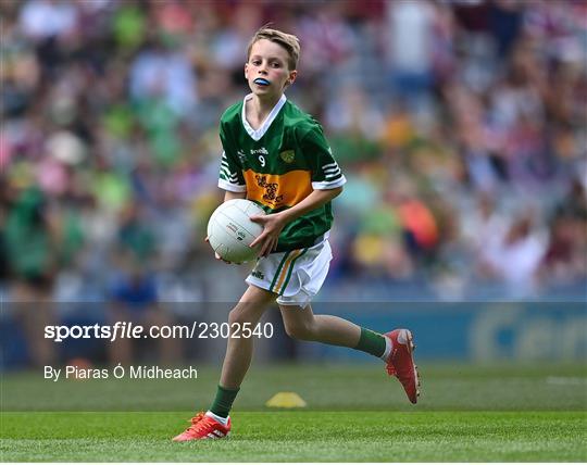 INTO Cumann na mBunscol GAA Respect Exhibition Go Games at GAA All-Ireland Senior Football Championship Final INTO Cumann na mBunscol GAA Respect Exhibition Go Games at GAA All-Ireland Senior Football Championship Final