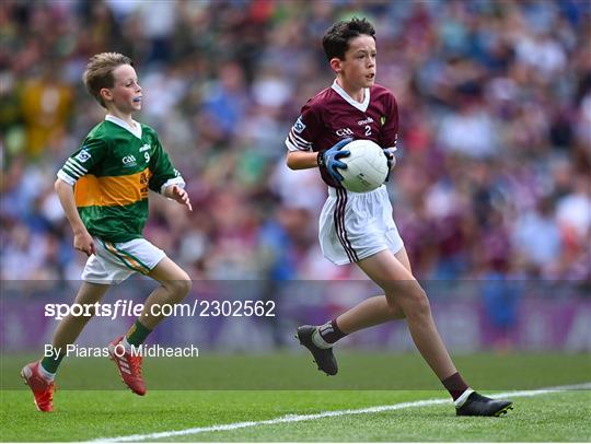 INTO Cumann na mBunscol GAA Respect Exhibition Go Games at GAA All-Ireland Senior Football Championship Final INTO Cumann na mBunscol GAA Respect Exhibition Go Games at GAA All-Ireland Senior Football Championship Final