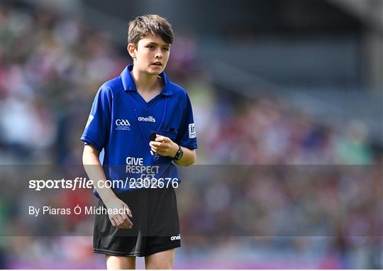 INTO Cumann na mBunscol GAA Respect Exhibition Go Games at GAA All-Ireland Senior Football Championship Final INTO Cumann na mBunscol GAA Respect Exhibition Go Games at GAA All-Ireland Senior Football Championship Final