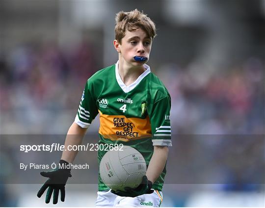 INTO Cumann na mBunscol GAA Respect Exhibition Go Games at GAA All-Ireland Senior Football Championship Final INTO Cumann na mBunscol GAA Respect Exhibition Go Games at GAA All-Ireland Senior Football Championship Final