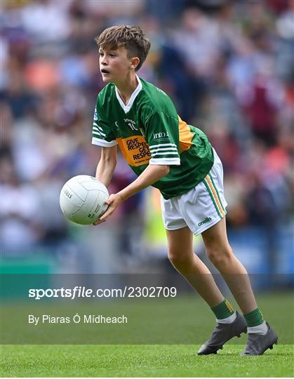 INTO Cumann na mBunscol GAA Respect Exhibition Go Games at GAA All-Ireland Senior Football Championship Final INTO Cumann na mBunscol GAA Respect Exhibition Go Games at GAA All-Ireland Senior Football Championship Final