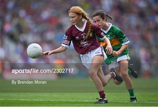 INTO Cumann na mBunscol GAA Respect Exhibition Go Games at GAA All-Ireland Senior Football Championship Final INTO Cumann na mBunscol GAA Respect Exhibition Go Games at GAA All-Ireland Senior Football Championship Final