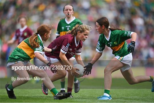 INTO Cumann na mBunscol GAA Respect Exhibition Go Games at GAA All-Ireland Senior Football Championship Final INTO Cumann na mBunscol GAA Respect Exhibition Go Games at GAA All-Ireland Senior Football Championship Final