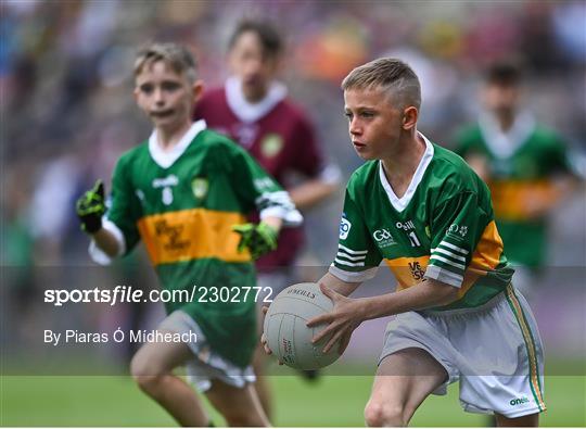 INTO Cumann na mBunscol GAA Respect Exhibition Go Games at GAA All-Ireland Senior Football Championship Final INTO Cumann na mBunscol GAA Respect Exhibition Go Games at GAA All-Ireland Senior Football Championship Final