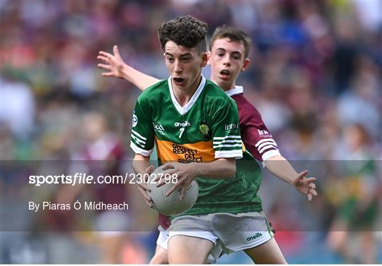 INTO Cumann na mBunscol GAA Respect Exhibition Go Games at GAA All-Ireland Senior Football Championship Final INTO Cumann na mBunscol GAA Respect Exhibition Go Games at GAA All-Ireland Senior Football Championship Final