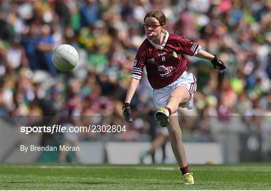 INTO Cumann na mBunscol GAA Respect Exhibition Go Games at GAA All-Ireland Senior Football Championship Final INTO Cumann na mBunscol GAA Respect Exhibition Go Games at GAA All-Ireland Senior Football Championship Final