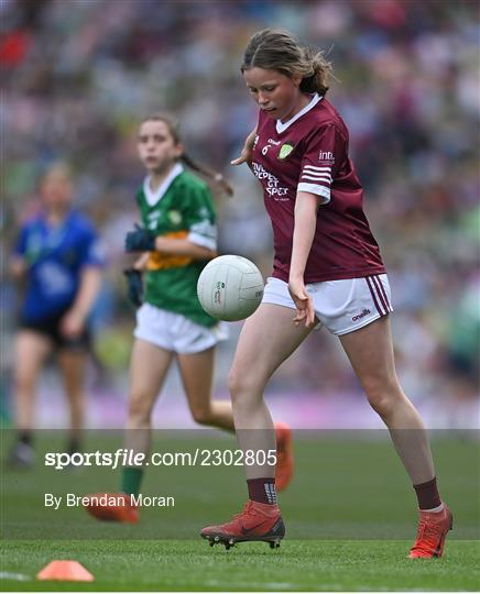 INTO Cumann na mBunscol GAA Respect Exhibition Go Games at GAA All-Ireland Senior Football Championship Final INTO Cumann na mBunscol GAA Respect Exhibition Go Games at GAA All-Ireland Senior Football Championship Final