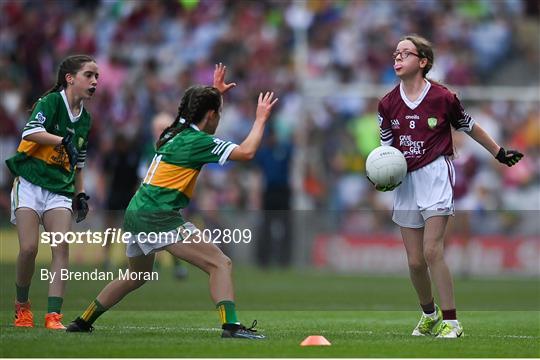 INTO Cumann na mBunscol GAA Respect Exhibition Go Games at GAA All-Ireland Senior Football Championship Final INTO Cumann na mBunscol GAA Respect Exhibition Go Games at GAA All-Ireland Senior Football Championship Final