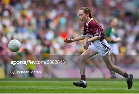 INTO Cumann na mBunscol GAA Respect Exhibition Go Games at GAA All-Ireland Senior Football Championship Final INTO Cumann na mBunscol GAA Respect Exhibition Go Games at GAA All-Ireland Senior Football Championship Final